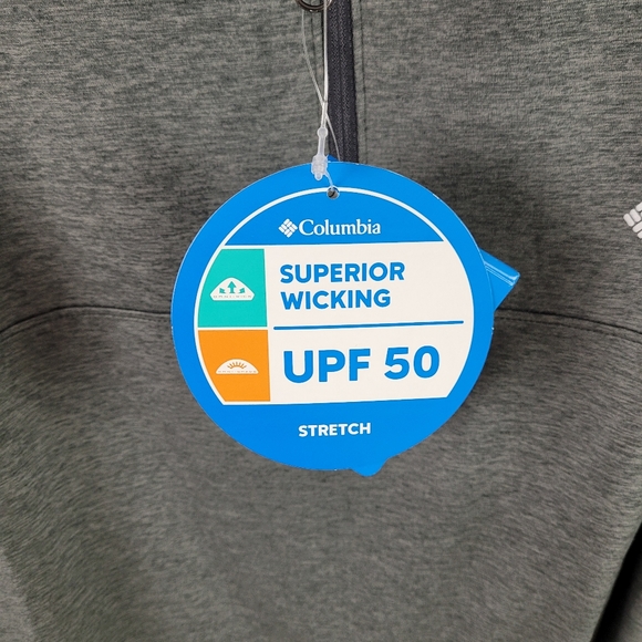 --SOLD---Columbia 1/4 zip jacket mens 2XL omni wick long sleeve - Picture 7 of 7